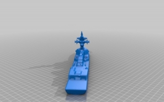 远洋护卫舰DDG51 3d模型stl下载