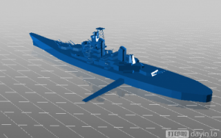战舰 3d模型stl下载