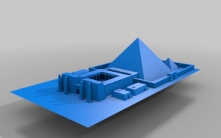 金字塔神庙复合-打印模型下载