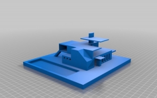 小房子 3d模型stl下载
