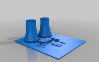 核电站 3d模型下载