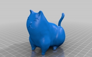 笑脸胖猫 3d模型下载
