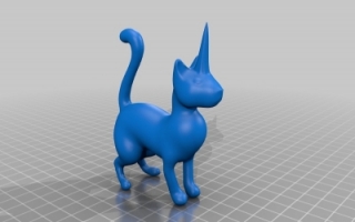 独角猫兽 3d模型stl下载