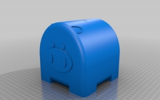 猪猪储蓄罐 3d模型stl下载