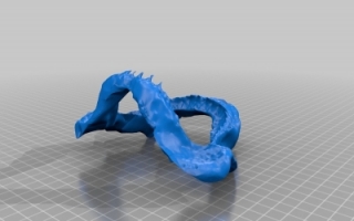 巨齿鲨颚 3d模型stl下载