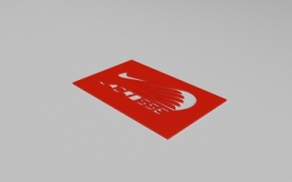 耐克曲棍球标志模板-打印模型下载