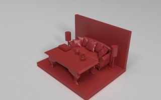 卧室-stl模型下载