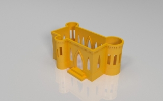 混凝土城堡-stl模型下载
