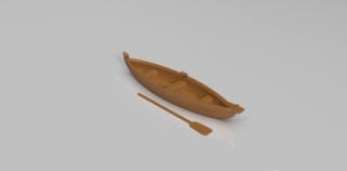 小船和桨 模型下载