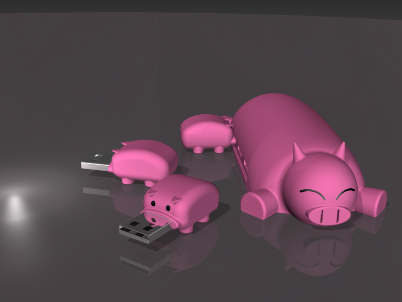 猪猪HUB+U盘