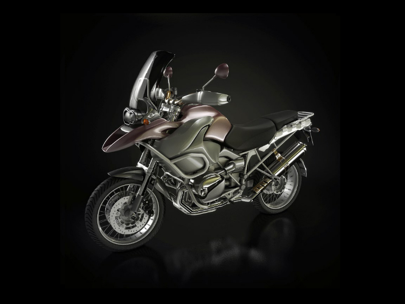 酷炫摩托车3D模型 2